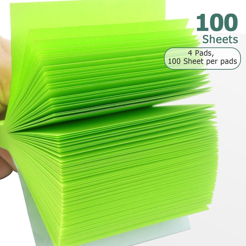 Eastern Wolf Sticky Notes 3x3 Self-Stick Notes Bright Colors Sticky Notes 4 Pads 100 Sheets/Pad (Bright) - Image 5